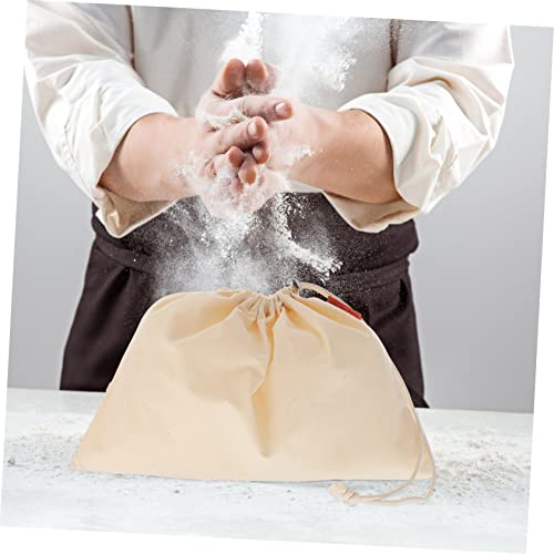 VOSAREA 8 Peças Saco De Cordão De Algodão Saco De Tecido Reutilizável Sacos De Vegetais Saco De Arma