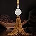 Produktbild Mayanyan Auto Anhänger Naturweiss Jade Anhänger Auto Rückspiegel Interieur Anhänger Schmuck