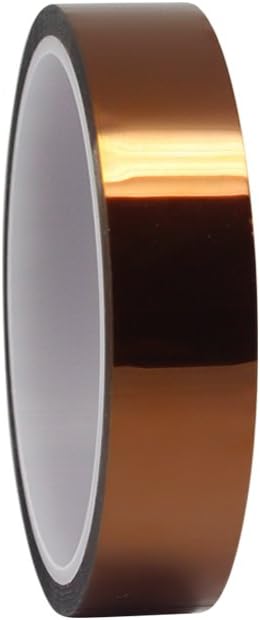 100ft Heat Resistant High Temperature Polyimide Tape Hot for Masking Soldering, Powder Coating, Sublimation and Insulating Circuit Boards 5/10/15/20/25/30/40/50mm (25mm)