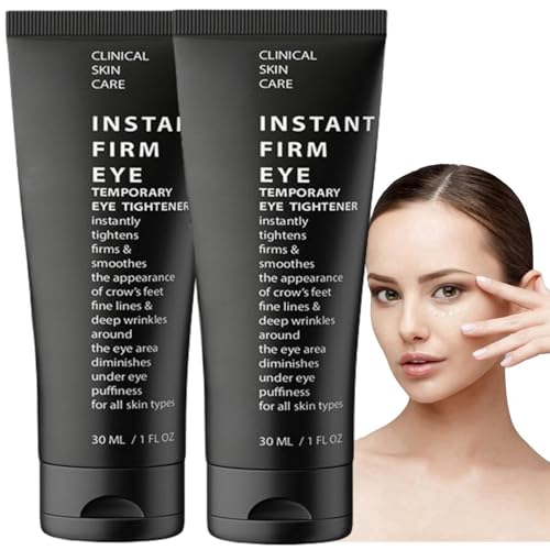 2PCS Instant Eye Tightener,Effective Eye Bag Cream,Eye Cream,Under Eye Cream,Instant Firm Eye Cream for Dark Circles and Reduce Puffiness,Eye Cream for Wrinkles,Eye Gel,Fade Fine Lines