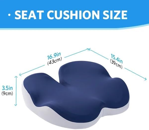 Miniatura 6 de Almohada de dona para aliviar el dolor de coxis, cojín de asiento de espuma viscoelástica, cojines de silla para ancianos, cojines de coxis para