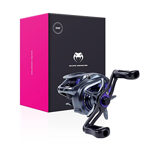 Kingdom 4.76Oz Ultralight Baitcasting Reel 8+1Bb Surper Smooth 7.1:1/8.1:1 Gear Ratio,Easily Cast Lures Down To 1/16 Oz,Shallow/Deep Spool Casting Reel With Magnetic Braking System #TOP7