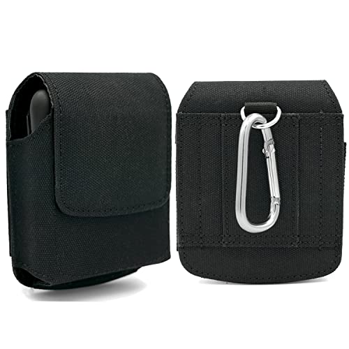 Becplt For Galaxy Z Flip4 Z Flip3 5G Nylon Cell Phone Pouch Holster Case With Belt Clip Cover For Samsung Galaxy Z Flip3 5G Galaxy Z Flip 5G Galaxy Z Flip Motorola Razr 5G Motorola Razr 2019 (Black) #TOP3