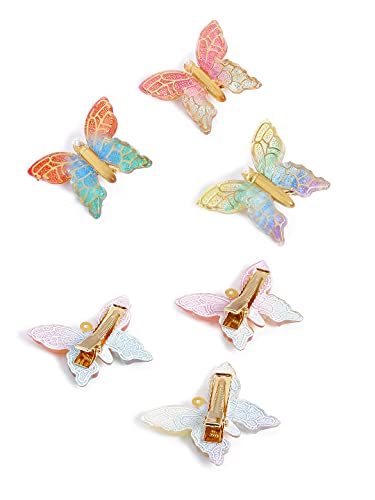3 Pcs Butterfly Hairclips, Stylish Hair Accessories