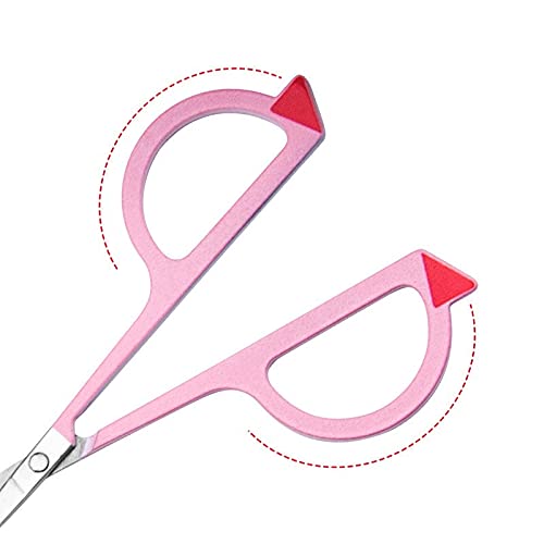 Forbici artigianali 1PC Forbici for sopracciglia in acciaio inossidabile Ciglia Naso Rimuovi punta tonda Trimmer for testa Cura personale Trucco Strumenti di bellezza Forbici