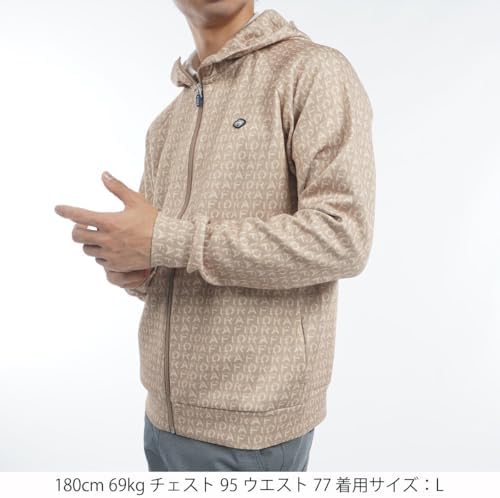 Amazon.co.jp: FD 総柄パーカー BEG M : ファッション