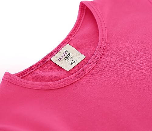 Image of Lilax Girls Short Puff Sleeve Cotton T-Shirt, Toddler & Little Girls Top | 95% Cotton Puff Sleeve Tee; Crewneck, Short Sleeve; Toddler & Girls Sizes 2T-12; for School, Play & Everyday; Machine Wash