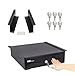 HK SYSTEMS 13" Heavy Duty Black"Push" Open Cash Drawer, 4B5C with Under Counter Mounting Metal Bracket