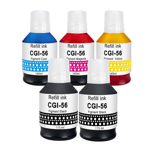 Pack de bouteilles d’encre GI-56 pour Canon MAXIFY GX7050 GX6050
