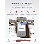 REDTIGER 4K Dash Cam Front and Rear, STARVIS 2 Sensor, Touch Screen 3.18", 128GB Card Included, Voice Control, 5.8GHz WiFi Car Dash Camera, GPS, Night Vision, Emergency Lock, Parking Mode (F7N Touch) - Image 5