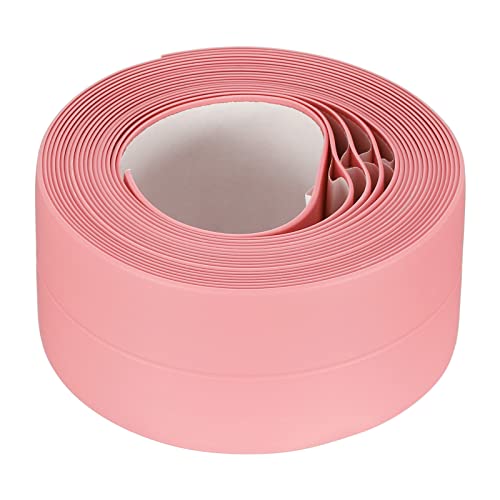 uxcell Waterproof Seal Caulk Strip Tape Self Adhesive 1.5" W x 10.5'L PVC Sealing Tape for Kitchen Bathroom Coral
