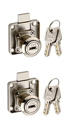 4-YOU Heavy Duty Zinc Multipurpose Lock for Furniture Drawer Cupboard Cabinet with 2 Dimple Keys | Rust Protected Lock for 22 MM Panel Thickness (Pack of 2)-image-18