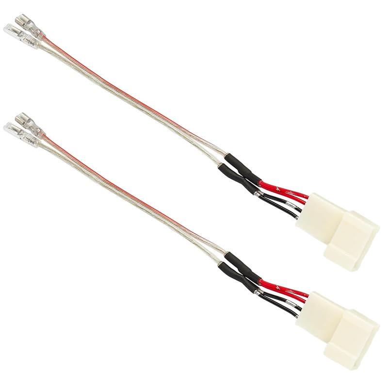 Car Dash Tweeter Speaker Wiring Harness for 2008-2022 Toyota RAV4 Camry 4Runner Highlander Scion, 2010-2019 Subaru， Front Tweeter Plug Wire Adapter 2pcs Speaker Wiring Harness
