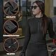WOSAWE Damen Motorradjacke mit CE Abnehmbar Protektoren Sommer Atmungsaktiv Schutzjacken (Ohne Netzgewebe Schwarz, M)