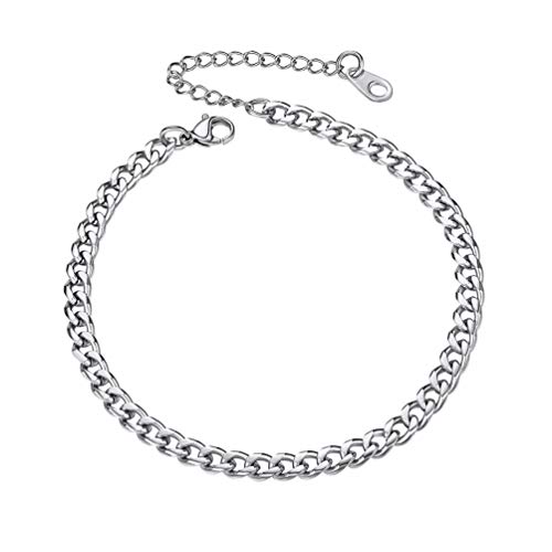 PROSTEEL Ankle Bracelets for Women Teen Girls Bracelet Braclet Adjustable Cute Anklets Stainless Steel Chain Anklet