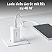Intenso Power Adapter W40CC GaN, USB-C Netzteil mit 2 USB-C Anschlüssen, 40 Watt und GaN-Technologie für Smartphone, Laptop und mehr, weiß