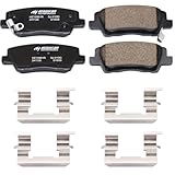 XTHZLP HZ1659 Rear Ceramic Brake Pads for 2013-2018 Cadillac ATS, 2014-2019 CTS w/Hardware 2015 2016 2017 Replacement