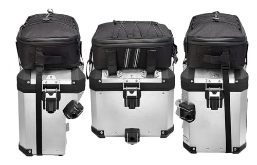 バイク用サイドポーチ 用 R 1200GS R1200GS LC R1200 GS 用 R1250GS 用 アドベンチャー 用 ADV F750GS F850GS トップバッグ トップボックス パニア ケース 荷物 オートバイテールバッグ(3 Genera