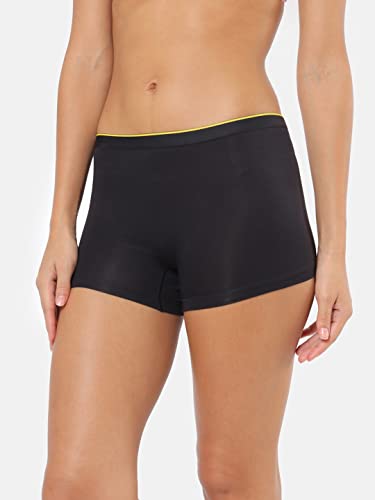 Image of Bummer Women's Solid Micro Modal Boyshorts Panties | Soft & Breathable Underwear | Combo Pack of 2
