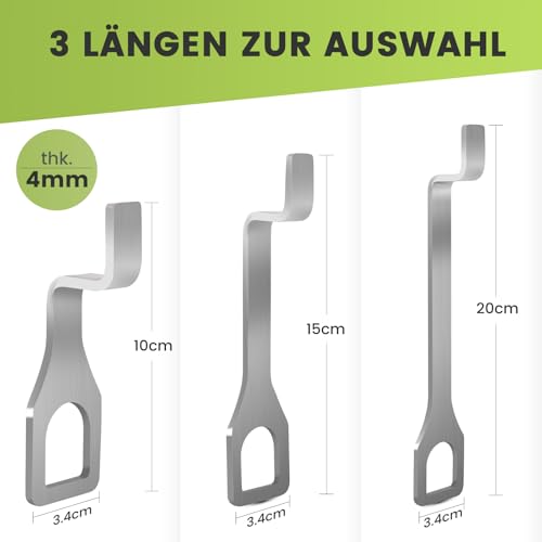 Edelstahl Heckklappenaufsteller 15cm für VW T5 T6 Multivan/California/Camping/Bus, Auto Heckklappen Aufsteller Heckklappenhalterung für Frischluft
