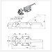 Adjustable Door Handle Oven Steam Cabinet Door Handle Freezer Industrial Equipment Door Lock 1Pcs(PL021 PL021-2K)