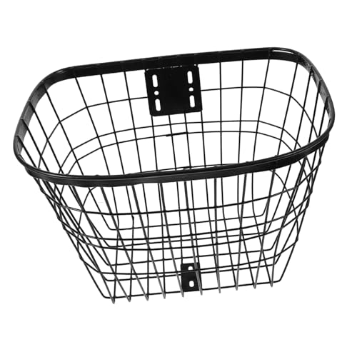 Kisangel Cesta de Bicicleta Asiento Cesta portabicicletas Trasera Frente de la Cesta Ciclismo Auto Accesorios para patinetes electricos Accesorios de Scooter Cesta de Planchar Black