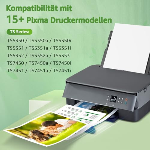 GREENSKY 560 561 Patronen XL Ersatz für Canon Druckerpatronen 560 561 XL PG560XL CL-561XL für Canon Pixma TS5350i Patronen TS5350 TS7450 TS7451 TS7450i TS5351 TS5351i TS5351a TS5352 (1Schwarz, 1Farbe)