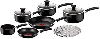 Tefal Delight Cookware Set - Black, 7 Pieces