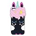 Joyleop Black Unicorn Case for iPod Touch 6 5 Generation,Cute 3D Cartoon Animal Cover,Kids Girls Soft Silicone Gel Rubber Kawaii Fun Cool Unique Character Skin Protector Cases Touch 5th 6th Gen