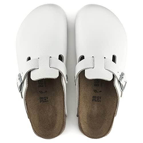 Birkenstock Boston, Unisex Adults' Clogs, White (White),9.5 Uk #TOP2