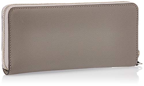 Michael Kors Jet Set Travel Continental Zip Around Leather Wallet Wristlet (Pearl Grey) - Image 3