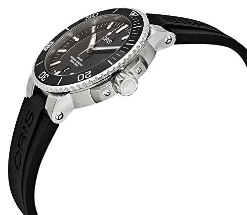 Oris Aquis Date Automatic Black Dial Men's Rubber Watch 01 733 7730 4134-07 4 24 64EB2