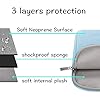 MOSISO Laptop Case 13 inch, 13 inch Laptop Sleeve Bag Compatible with MacBook Air M5 M4 M3 M2 M1 2026-2018 / Neo A18 chip/Pro 13 M2 M1, Neoprene Computer Sleeve Bag with Small Case, Airy Blue #2
