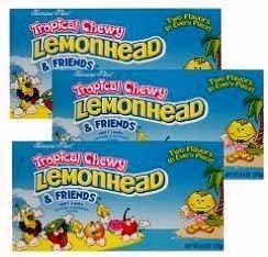 Tropical Chewy Lemonhead & Friends Candy (6 oz Boxes) 3 Pack