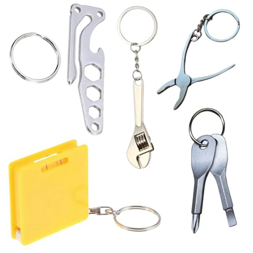Generic - Generic DIY Gift for Men Women Multi-Tool Kit with Keychains - Tape Measure, Spirit Level, Screwdrivers, Pliers, Spanner, Socket Wrench, Bottle Opener