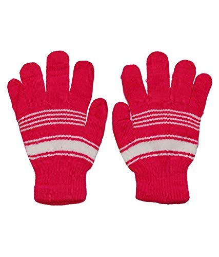 BRATS N BEAUTY® Boy's & Girl' Multicolor Winter Warm Woolen Gloves Pack of 3 Pair for 3-4 Year Kids - Image 3 thumbnail