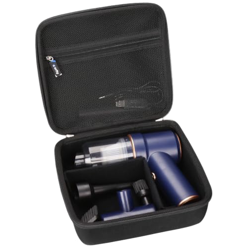 Image of Hard Travel Case for KMM Handheld Car Vacuum Cleaner, Portable Auto Vacuum Cleaner Accessories Storage Bag Carrying EVA Case for KMM LT-117C 9000Pa Air Duster (Full Black)