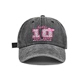 10th Birthday Coquette Bow Hello Ten 2016 10 Years Old Hat Trucker Hat Women Vintage Mesh Hat for Summer