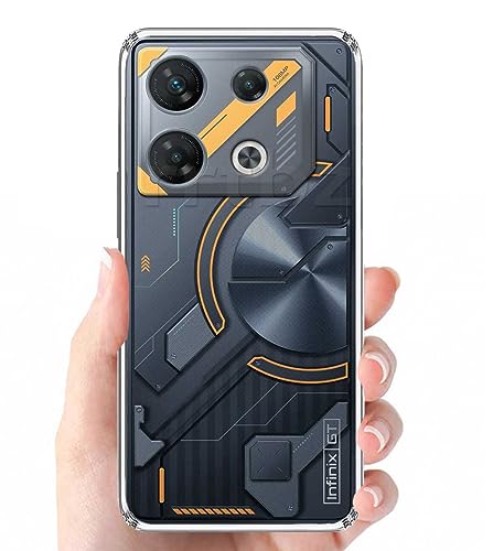 Image of Soft Silicone TPU Back Cover Compatible with Infinix GT 10 Pro, Transparent