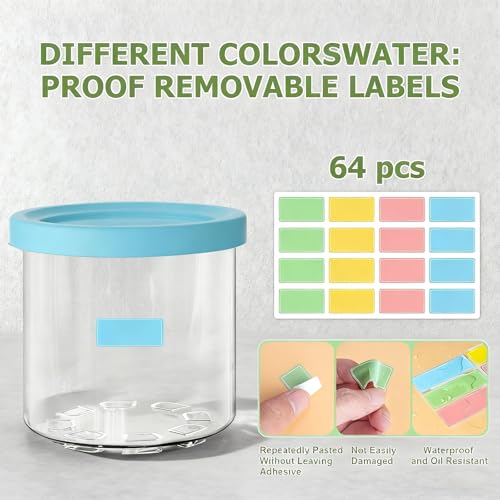 Image of Replacement for 4 Pack Ninja 16OZ Creami Pints Compatible with Ninja Ice Cream Maker NC301 NC300 NC299AMZ Series,BPA-Free & Dishwasher Safe,Reusable Insulated
