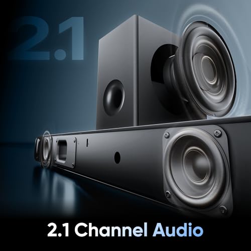 Image of Mivi Nex 200 Soundbar [New Launch], 200 Watts, 2.1 Channel System with Sound bar and Subwoofer, Nex PowerStage Audio, Multiple Input Modes, Made in India