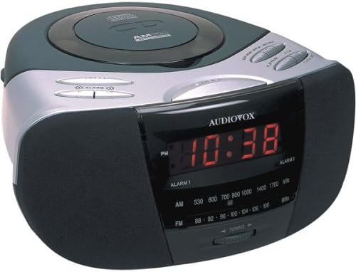 Audiovox CE256 CD AM/FM Alarm Clock Radio