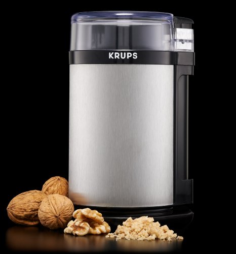 KRUPS GX4100 Electric Spice Herbs and Coffee Grinder with Stainless Steel Blades and Housing, 3-Ounce, Gray - Thumbnail 5