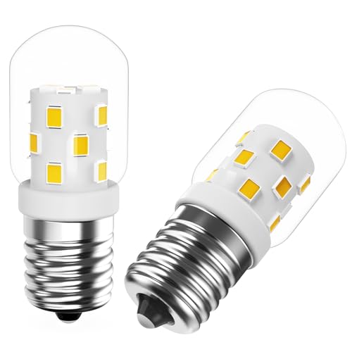 BonYei Microwave Oven Light Bulbs Under Hood 8206232a Whirlpool Microwave Light Bulb Appliance Bulb 125v 40w 3W E17 LED 400 Lumen 6000K Daylight (Pack of 2) (Daylight White 6000k)