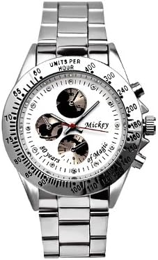 Amazon Disney ディズニー 生誕80周年 記念 シークレット ミッキー 腕時計 シルバーベルト ホワイト 文字盤 スワロフスキー 並行輸入品 時計 レディース腕時計 腕時計 通販