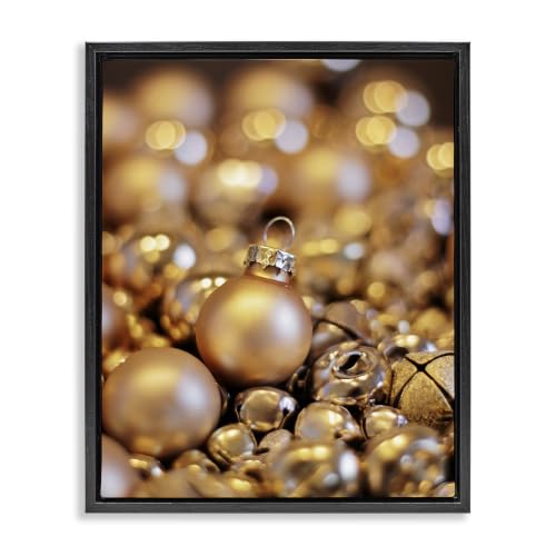 Christmas Ornaments Bells Holiday, 16 x 20 Inch Canvas in Floater Frame