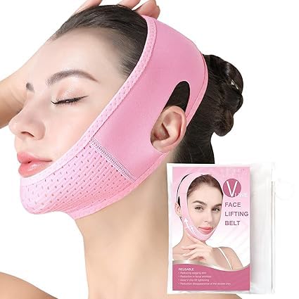 KRIDARSH V line Lifting Mask Double Chin Reusable Face Strap - Double Chin Eliminator - Face Lifting Belt, Face Slimmer,Shaped Face Mask For Double Chin For men And women Face Belt, Tightening Skin-image-23