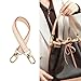 KIYOMIL Genuine Vachetta Purse Leather Handle Strap Replacement for Bucket Bags,Hand Strap Fit for Neonoe Handbag(APRICOT-Width:0.7in&Length:14.5in)