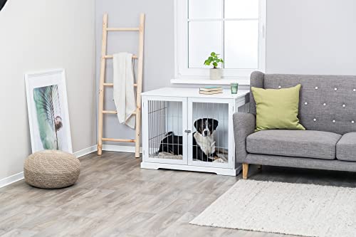 Trixie Pet Home End Table, Indoor Kennel, Furniture Style Crate, White, Large #TOP2