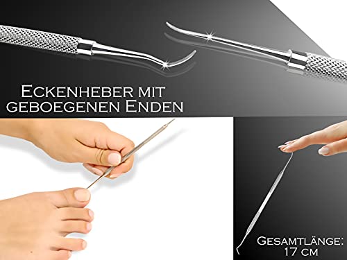 Hoeklifter met recht en gebogen uiteinde als speciaal model voor voetverzorging en nagelverzorging - Image 3